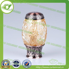 Z-048 new design resin window curtain rod end cap ball finial